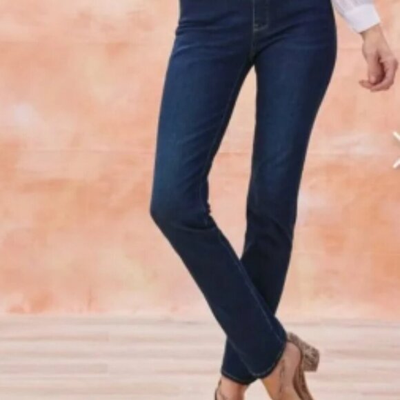 Soft Surroundings The Ultimate Denim Relaxed Straight Jeans Size 1X - Picture 2 of 10